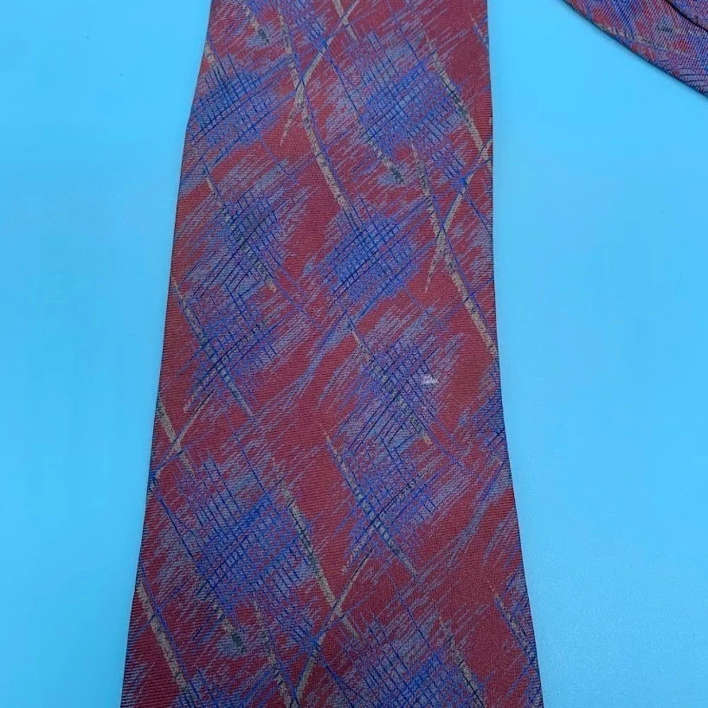 Vintage Enzo Brunattie Abstract Print Preppy Men's Classic Neck Tie